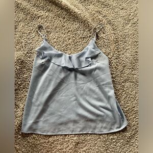 Light blue buckle tank top